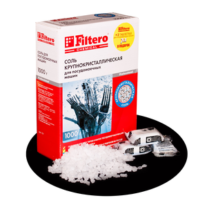 Соль крупнокристаллическая Filtero для посудомоечных машин 1кг, арт. 707